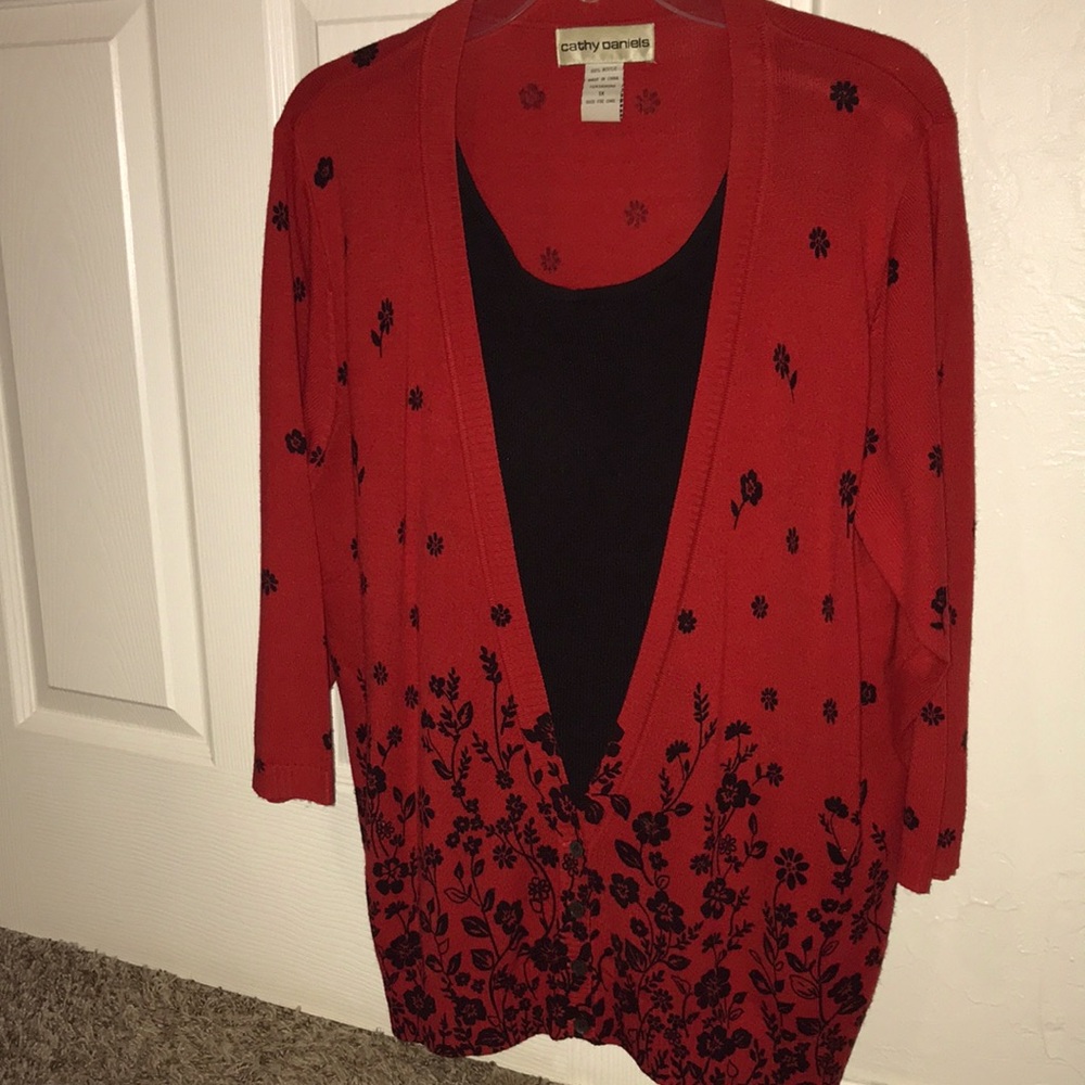 Cathy Daniels layered top 1X